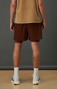 A.R.C. Active Burnt Orange Ripstop Running Shorts