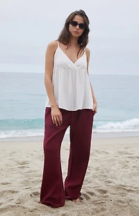 John Galt White Edith Tank Top