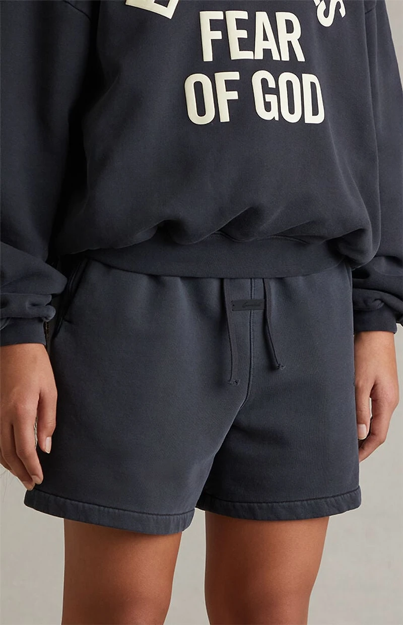Fear of God ESSENTIALS Kids Faded Black Signature Classic Sweat Shorts