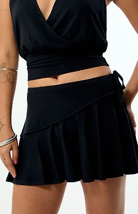 Beverly and Beck Asymmetrical Mini Skirt