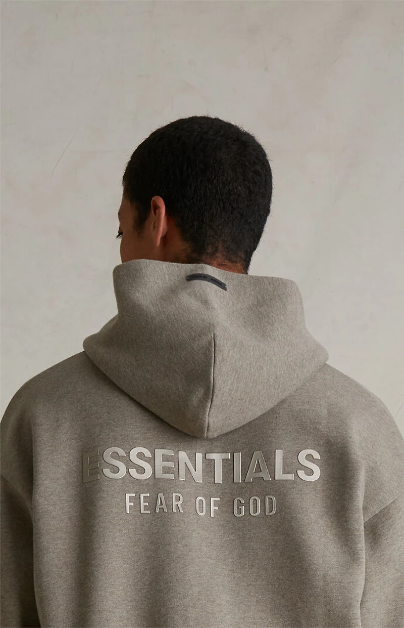 Fear of God ESSENTIALS Homestead Heather Classic Fleece Zip Up Hoodie