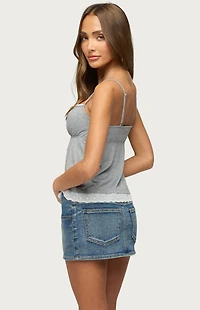 Edikted Jorja Lacey Babydoll Henley Top