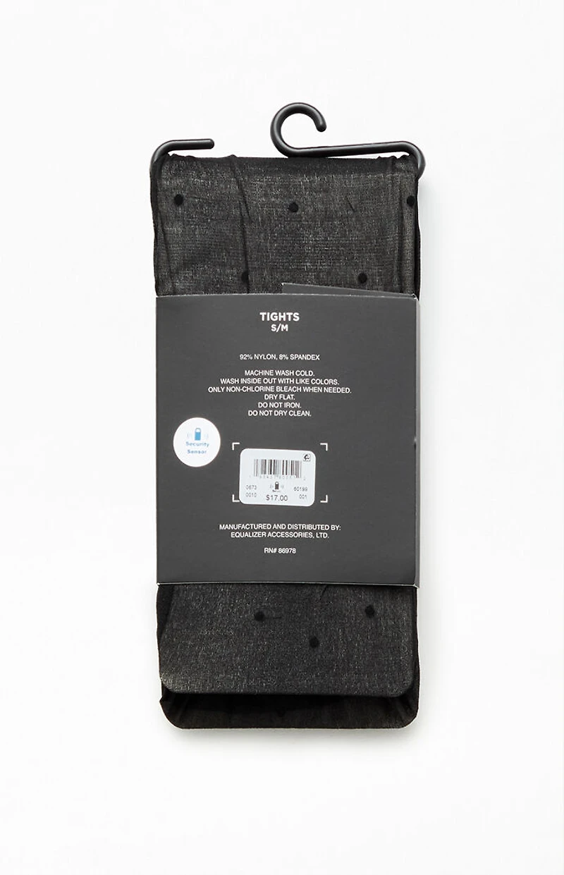 Pacsun Black Polka Dot Tights