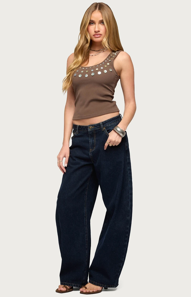 Edikted Beach Babe Scoop Tank Top