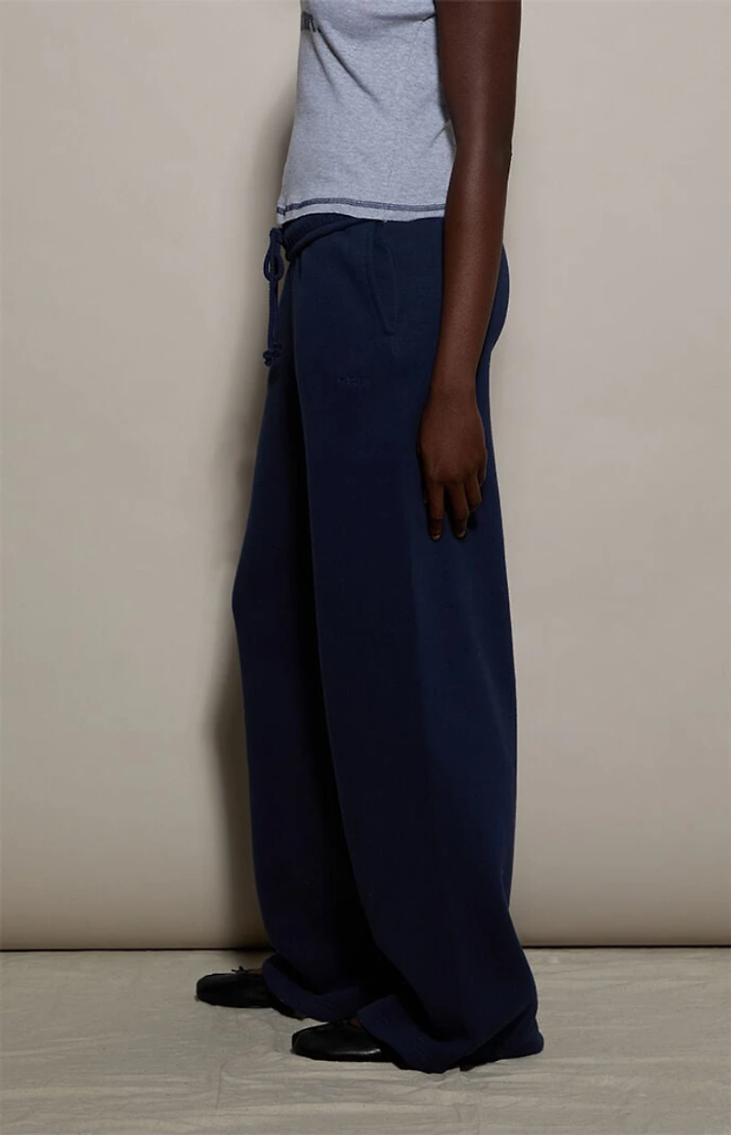 Pacsun Navy Ultra Soft Fleece Baggy Sweatpants