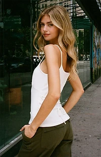 John Galt White Basic Tank Top