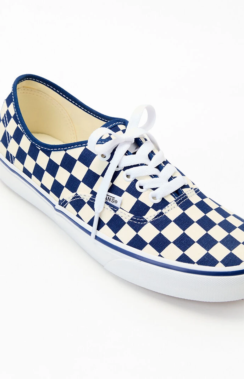 Vans Blue & White Checkerboard Authentic Shoes