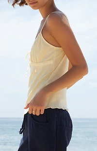 John Galt Yellow Arden Tank Top