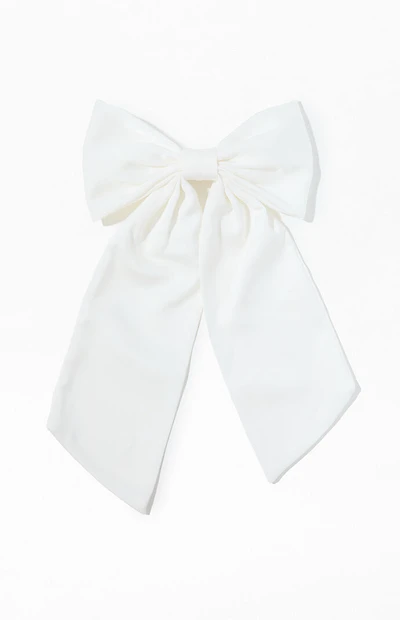 LA Hearts Medium Satin Bow Barrette