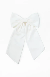LA Hearts Medium Satin Bow Barrette