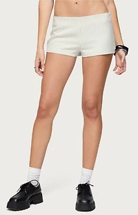 Edikted Annalisa Pinstripe Shorts