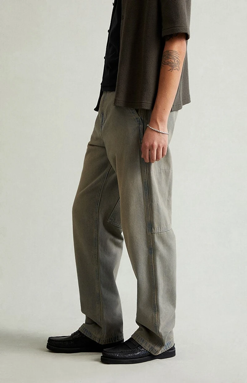 Pacsun Dylan Baggy Jeans Paneled Medium Blue Tint