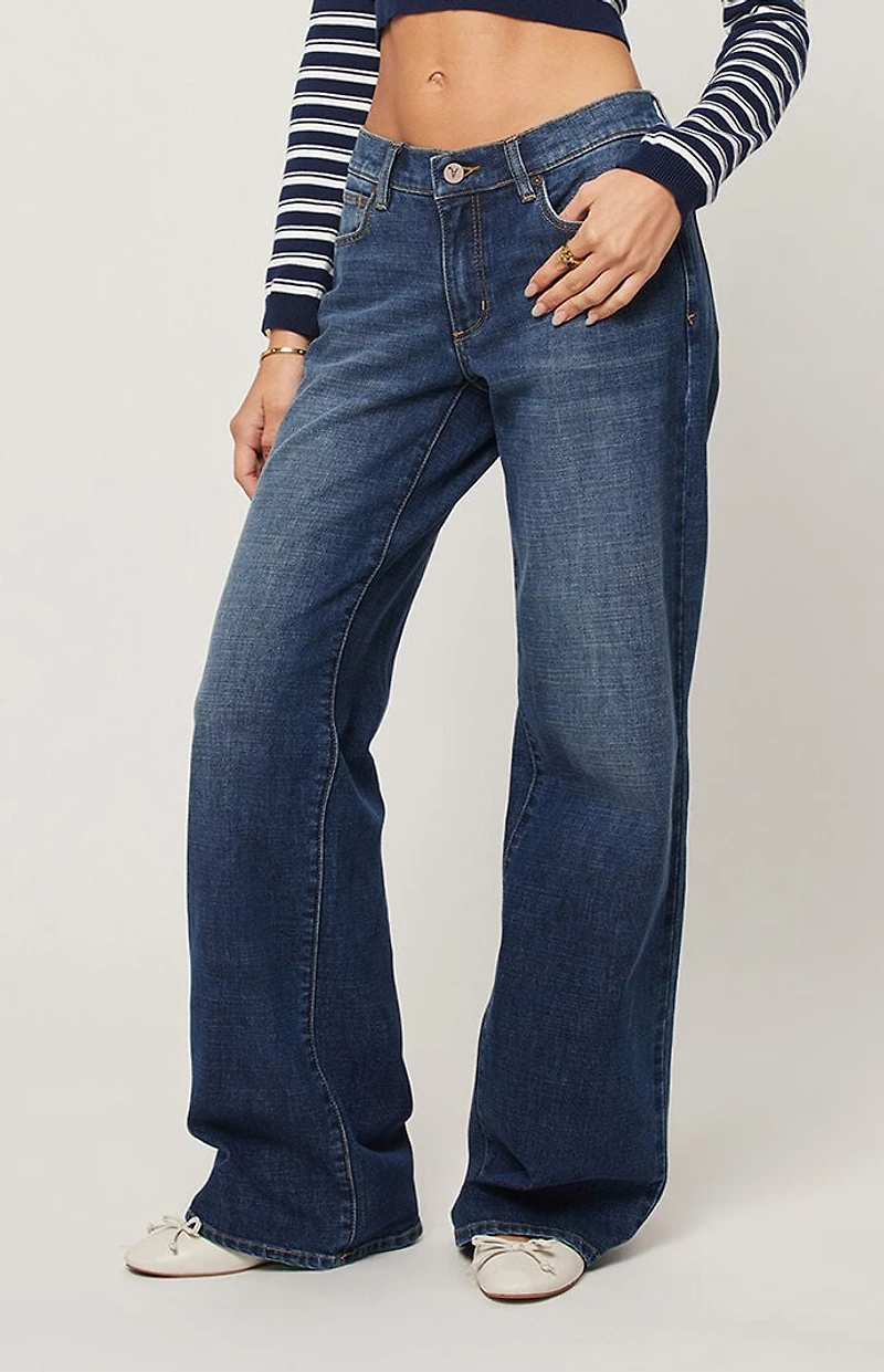 ABRAND 99 Paige Low Rise Wide Leg Baggy Jeans