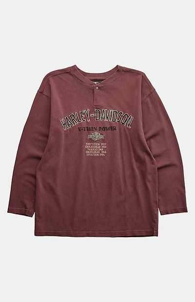 PS VINTAGE Maroon 2000s Harley Davidson Graphic T-Shirt