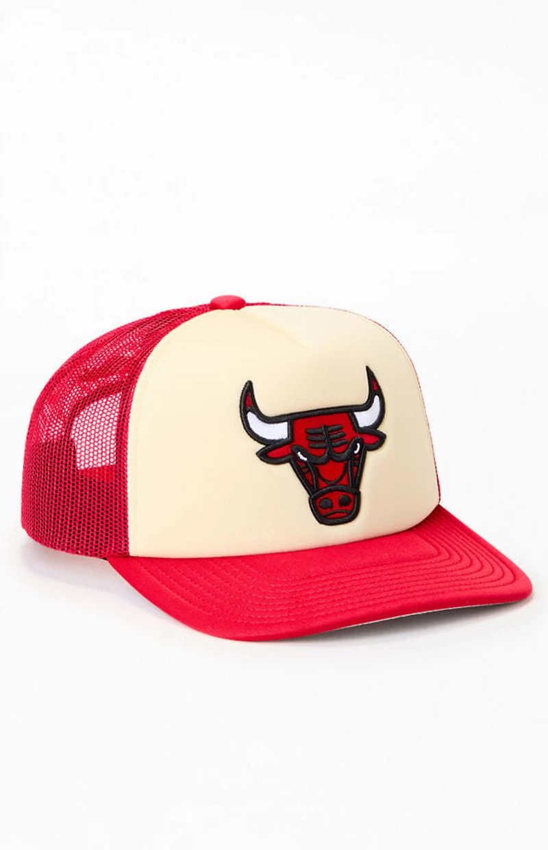 Mitchell & Ness Chicago Bulls Vintage Block Trucker Hat