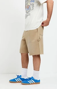 Pacsun Frasier Fleece Cutoff Carpenter Baggy Sweat Shorts