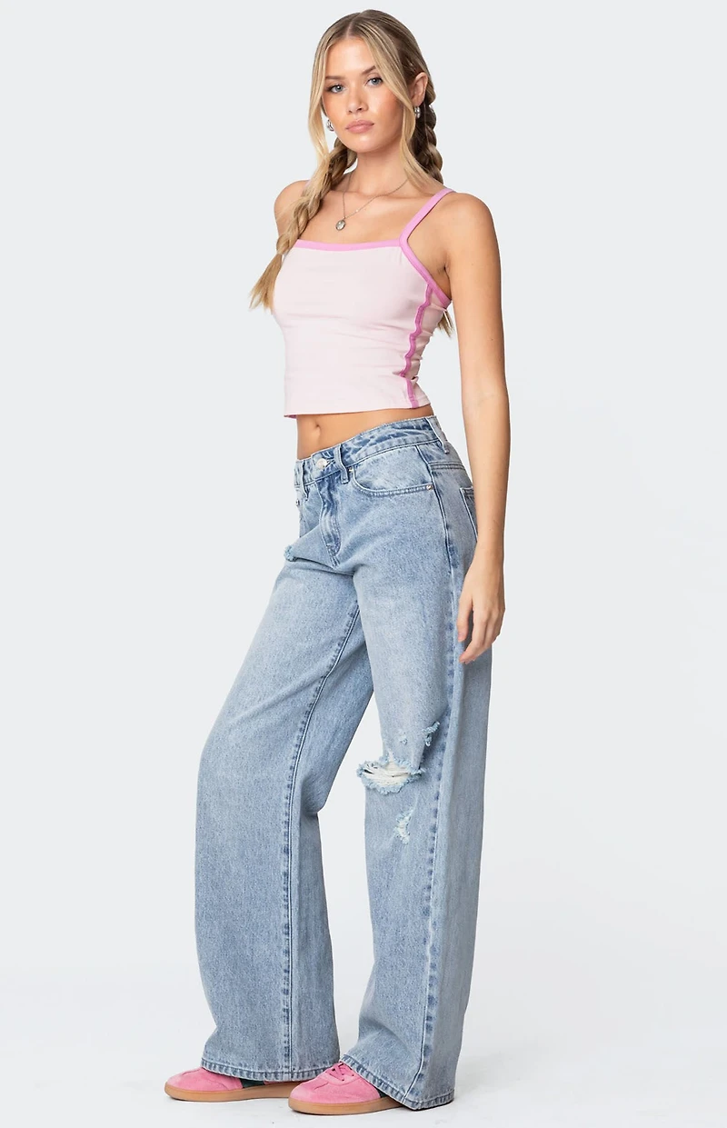 Edikted Francesca Contrast Tank Top