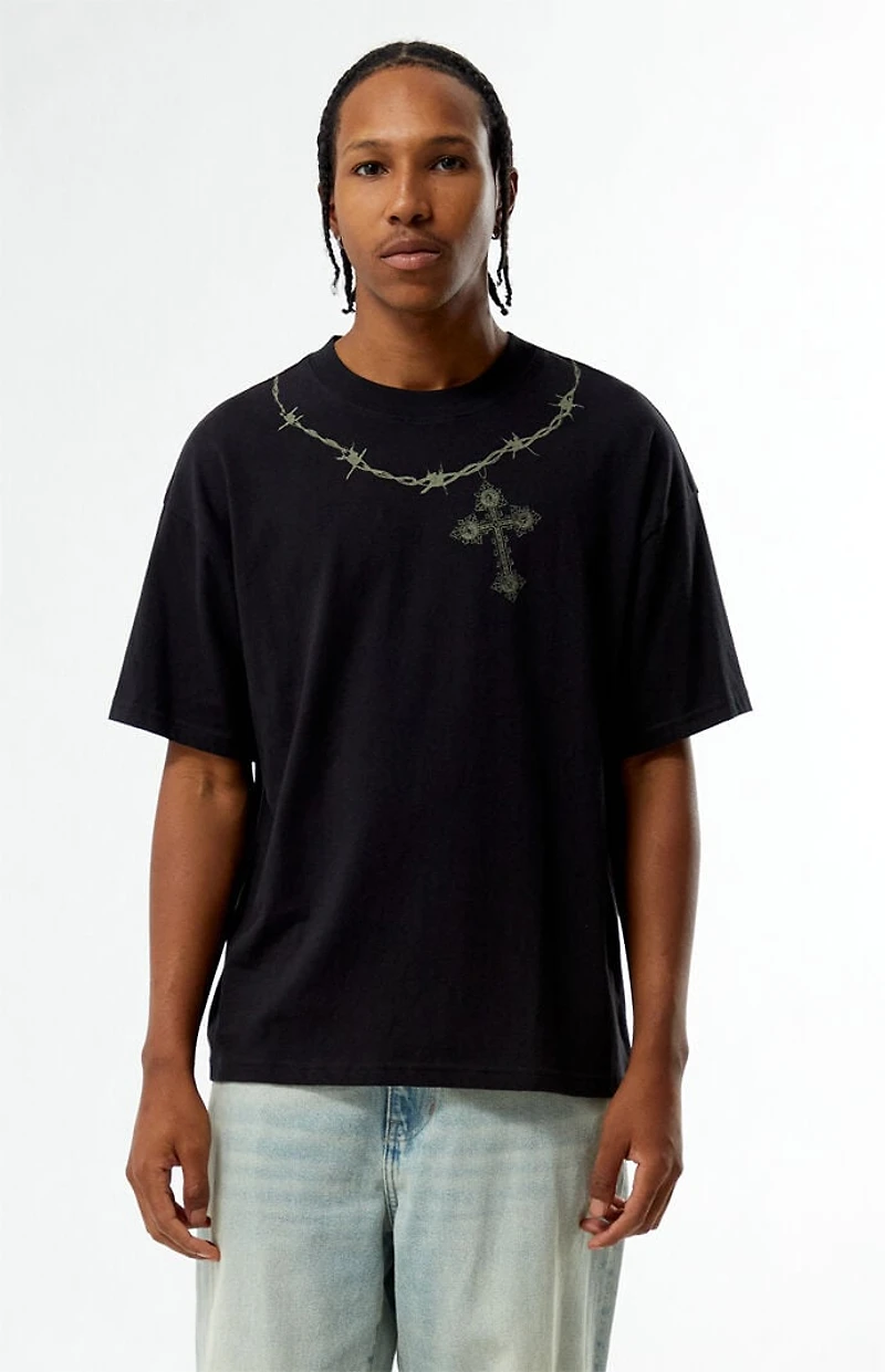Pacsun Barbed Cross Reverse T-Shirt