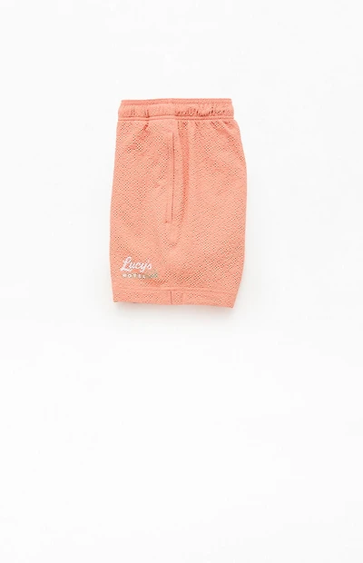Pacsun Lucy's Seersucker 4.5" Swim Trunks
