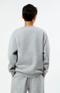 Pacsun Kids Heather Grey Pacific Sunwear Crew Neck Sweatshirt