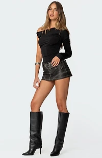 Edikted Asymmetric Off Shoulder Bodysuit