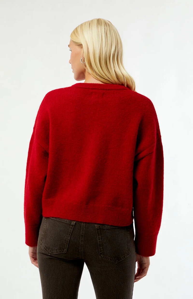 Rhythm Red Estelle Fluffy Cardigan