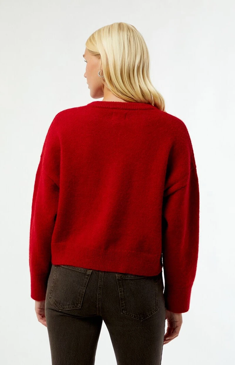 Rhythm Red Estelle Fluffy Cardigan