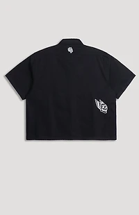 DARC SPORT ATHLETICS Zip Up Short Sleeve Shirt