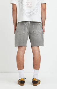 Pacsun Harrison Cutoff Baggy Jean Shorts Stretch Gray