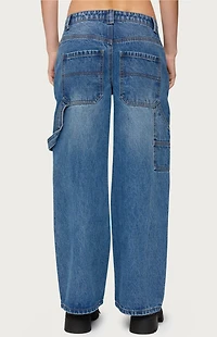 Edikted Petite Carpenter Low Rise Jeans