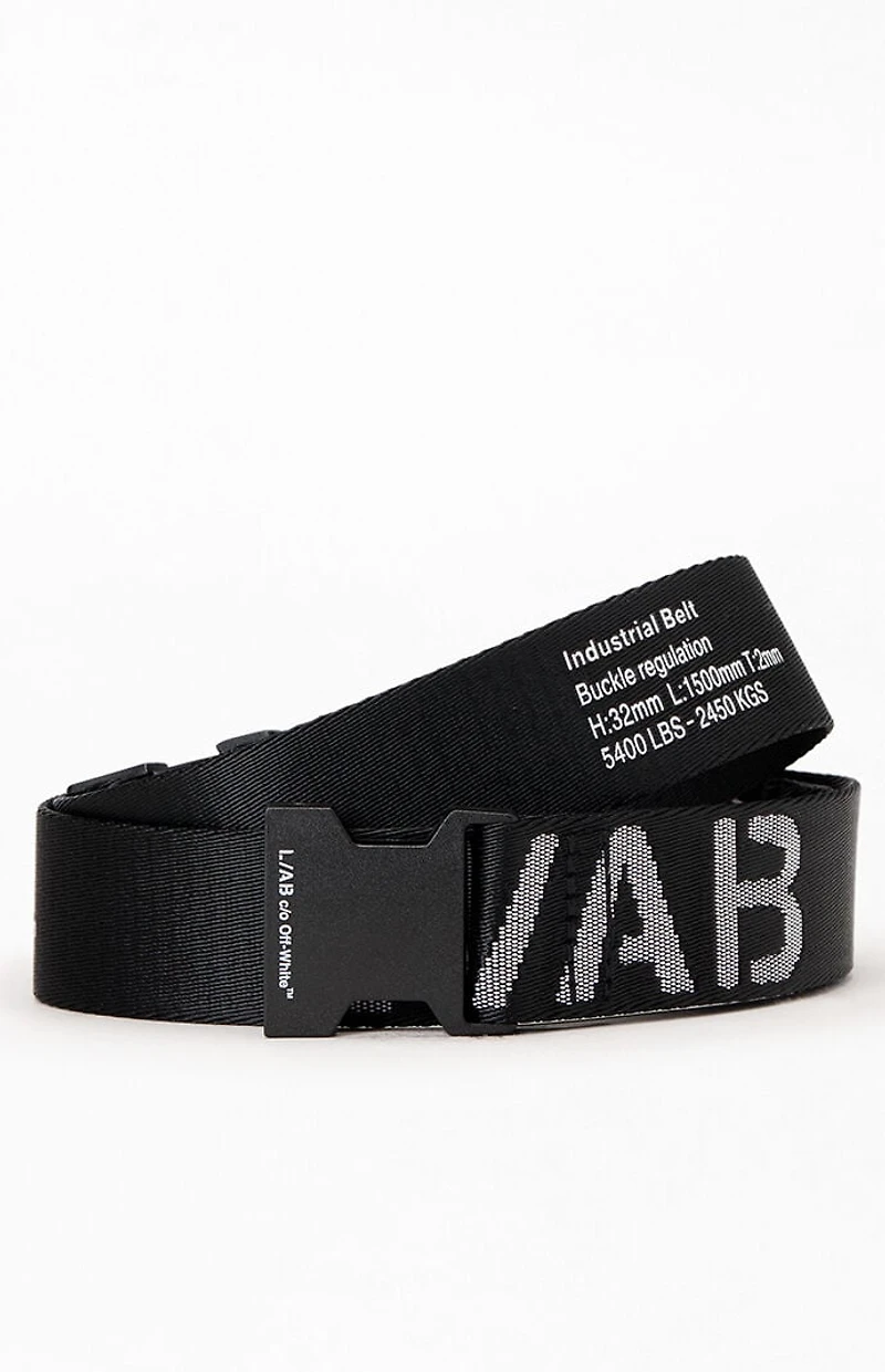 L/AB c/o Off-White Webbing Logo Belt