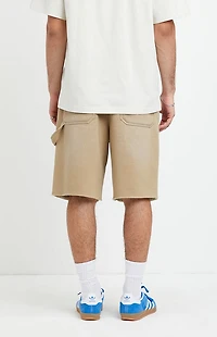 Pacsun Frasier Fleece Cutoff Carpenter Baggy Sweat Shorts