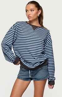 Edikted Onda Striped Sweatshirt