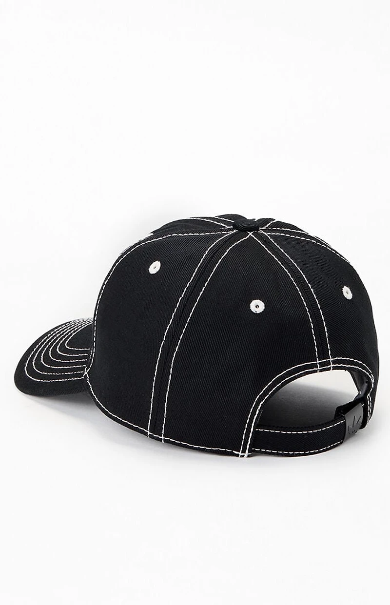 adidas Black Signature Strapback Dad Hat
