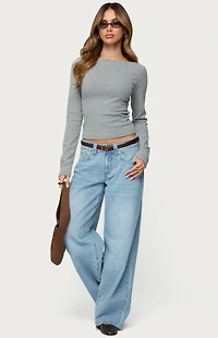 Edikted Rivka Low Rise Straight Leg Jeans
