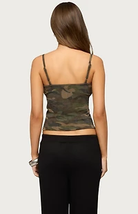 Edikted Ciellah Camo Tank Top