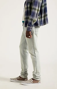 Pacsun Bryce Stacked Skinny Jeans Stretch Light Indigo