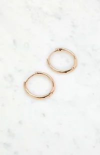 John Galt Gold Hoop Earrings