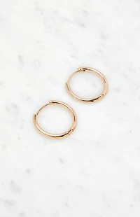John Galt Gold Hoop Earrings