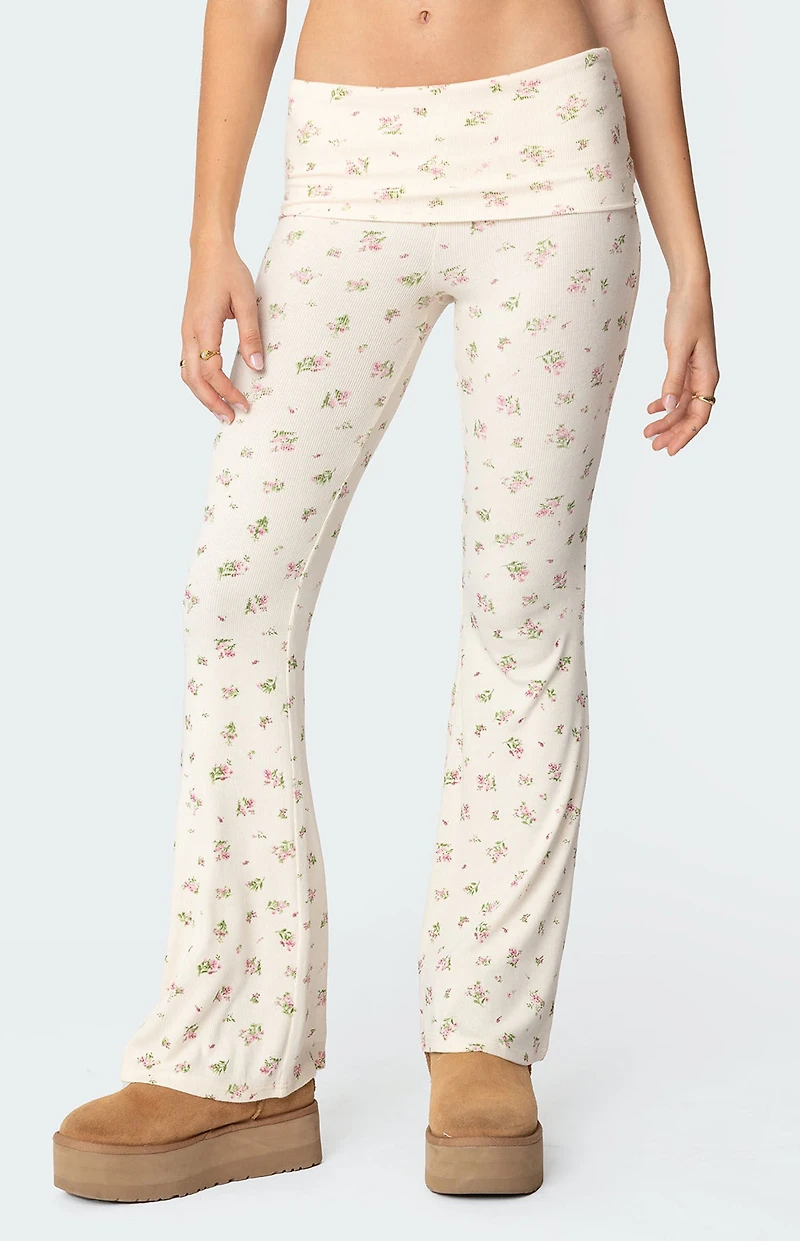 Edikted Bloom Baby Flared Leggings