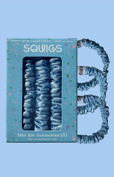 SQUIGS Mini Silk Scrunchies