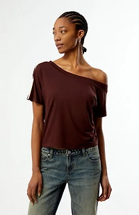 Your Favorite Jade Off-The-Shoulder Top