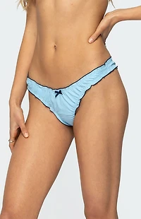 Edikted Golden Ruffle Edge Bikini Bottom