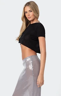 Edikted Seville Cropped T-Shirt