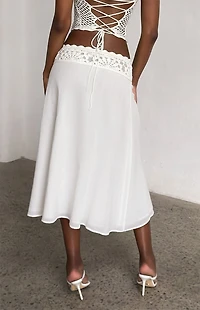 Tiger Mist Sasha Crochet Midi Skirt