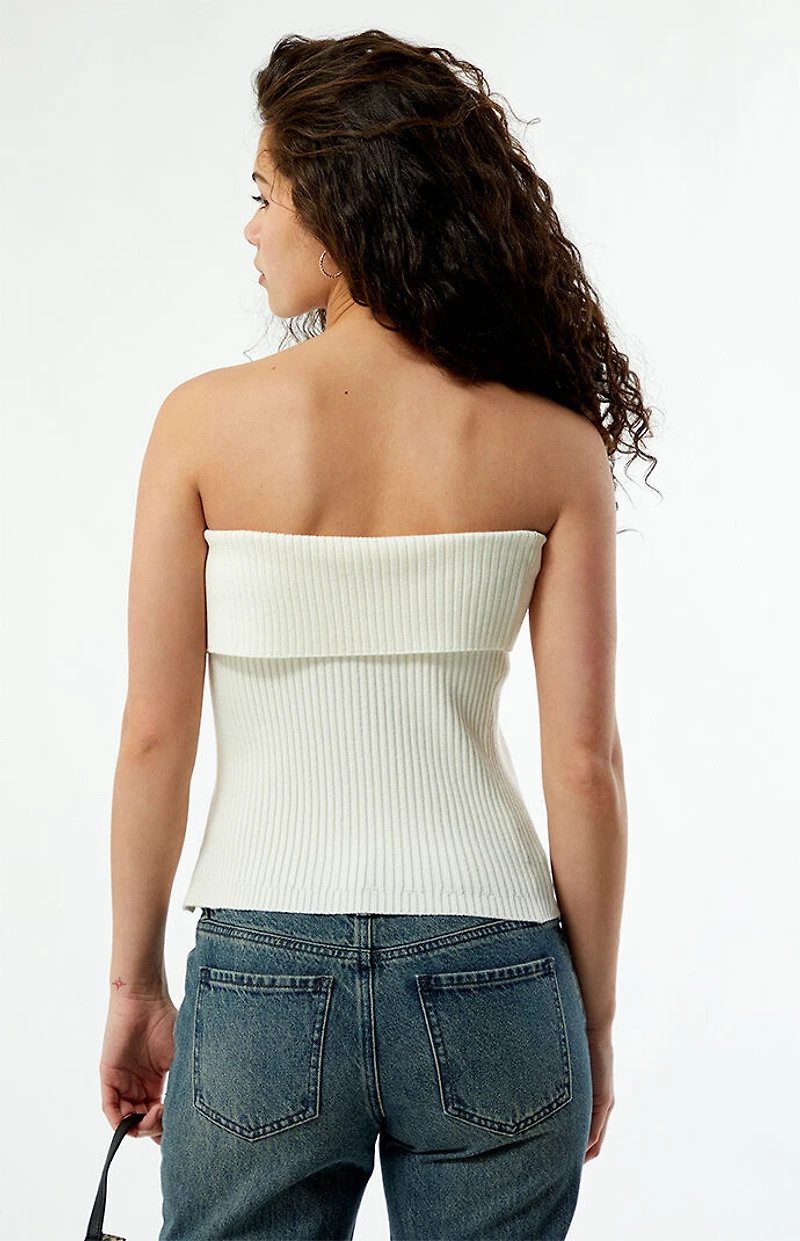 Your Favorite Kate Fold-Over Sweater Tube Top