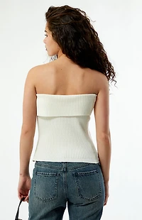Your Favorite Kate Fold-Over Sweater Tube Top