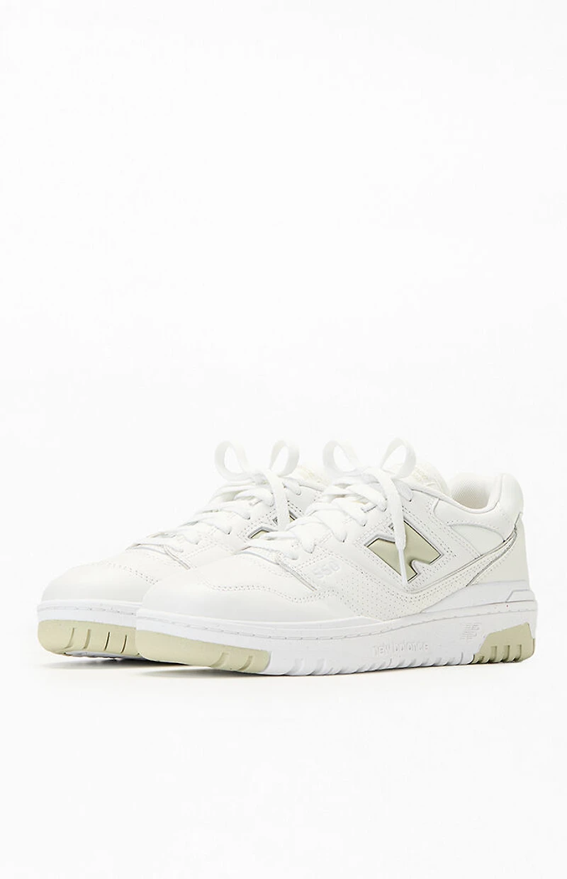 New Balance Women's Olive & White 550 Sneakers
