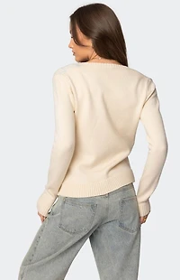 Edikted Maybelle Argyle Cardigan