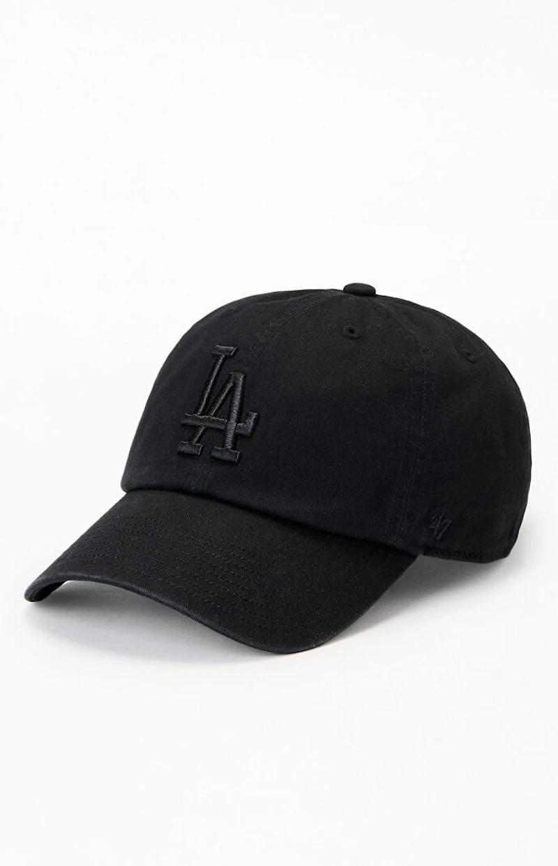 47 Brand Black LA Dodgers Clean Dad Hat